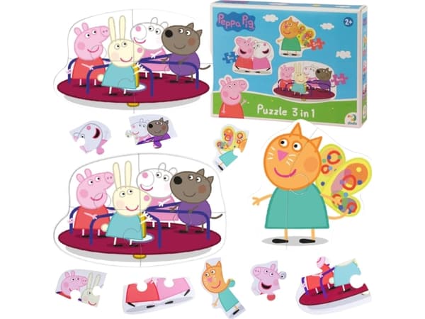 Peppa Pig 3 i 1-pussel