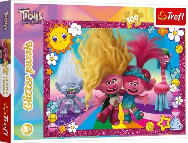 Trefl Puzzle 100 Glitter Trolls TREFL TREFL