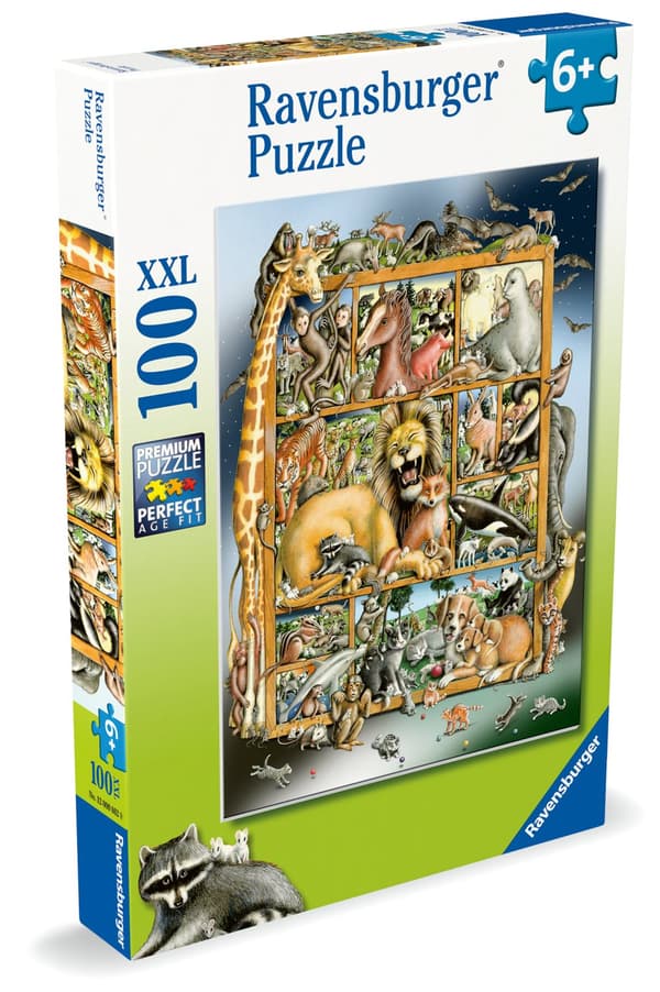 Pussel Animals On The Shelf 100 bitar, Ravensburger