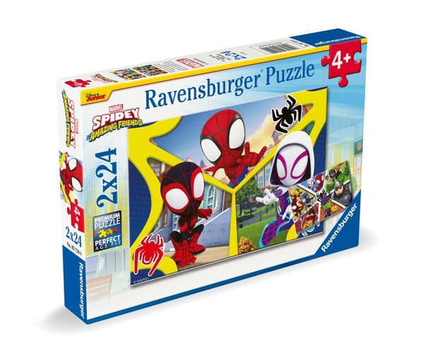Pussel Spidey And Amazing Friends 2x24 bitar, Ravensburger