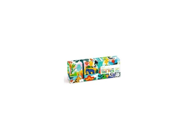 DJECO Jungle, 100 styck, Djur, 5 År