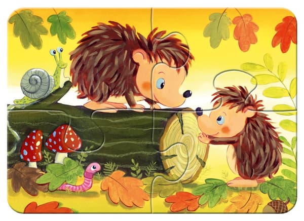 Pussel Forest Animal Fun 2/4/6/8 bitar, Ravensburger