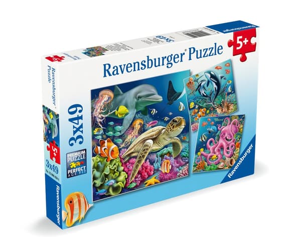 Pussel Under Water 3x49 bitar, Ravensburger