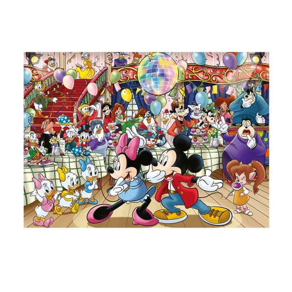 Wasgij Original Disney Mickeys Party Puslespil 1000 brikker