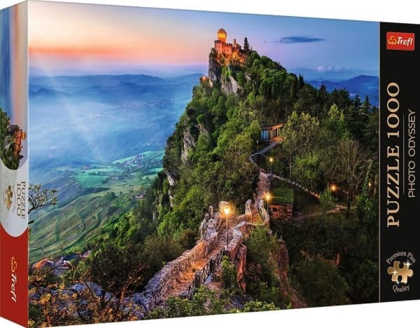 Trefl Puzzle 1000 biter Premium Plus Cesta Tower San Marino
