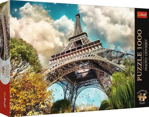 Trefl Puzzle 1000 elementtiä Premium Plus Eiffel-torni Pariisi Ranska
