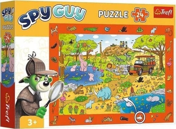 Trefl Puslespill 24 stykker Observation Spy Guy Safari