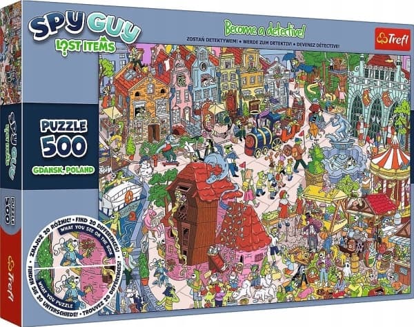 Trefl Puzzle 500 element Spy Guy Lost Items Gdansk Polen