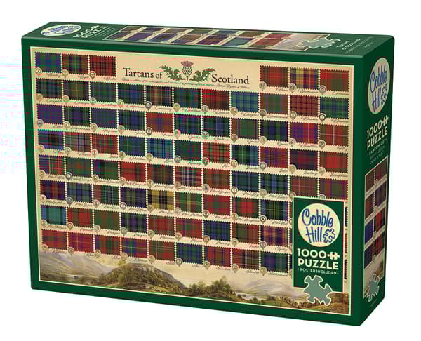 Pussel Tartans of Scotland 1000 bitar, Cobble Hill