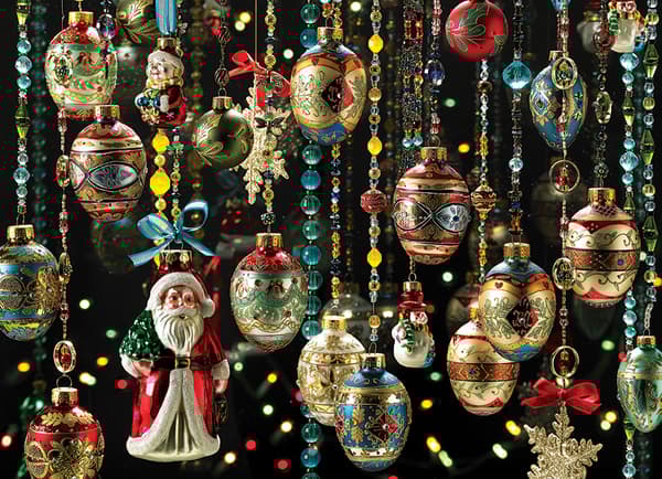 Pussel Christmas Ornaments 1000 bitar, Cobble Hill
