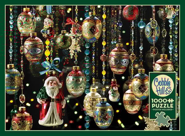 Puslespill Christmas Ornaments 1000 brikker, Cobble Hill