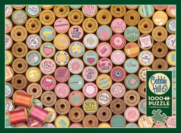 Pussel Sew Happy! 1000 bitar, Cobble Hill
