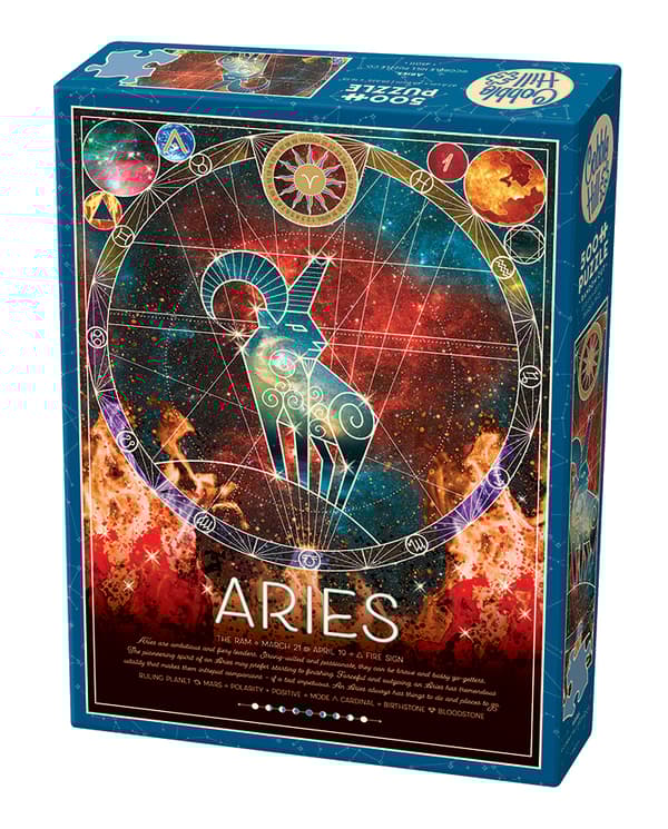 Pussel Zodiac Aries 500 bitar, Cobble Hill