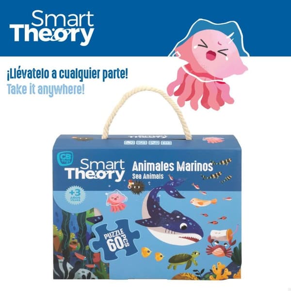 Barnpussel Colorbaby Sea Animals 60 Delar 60 x 44 cm (6 antal)