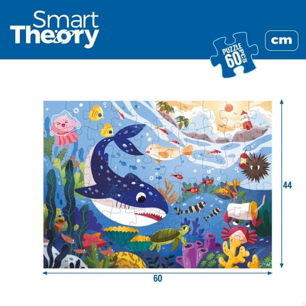 Barnpussel Colorbaby Sea Animals 60 Delar 60 x 44 cm (6 antal)