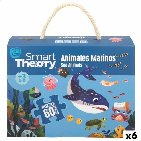 Barnpussel Colorbaby Sea Animals 60 Delar 60 x 44 cm (6 antal)