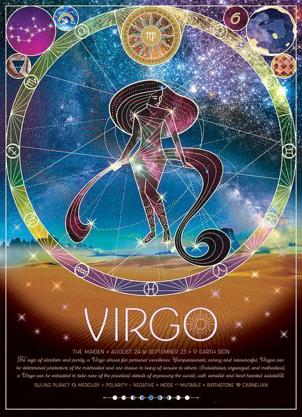 Pussel Zodiac Virgo 500 bitar, Cobble Hill