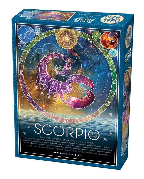Pussel Zodiac Scorpio 500 bitar, Cobble Hill