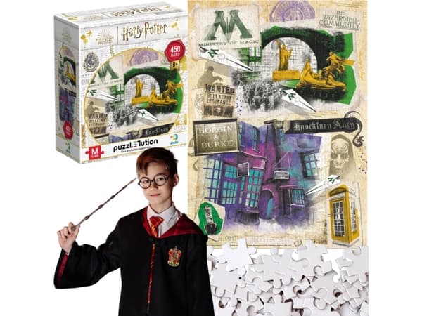 Dodo Pussel med "Harry Potter"-tema - "Trolldomsministeriet" 450 bitar 8+