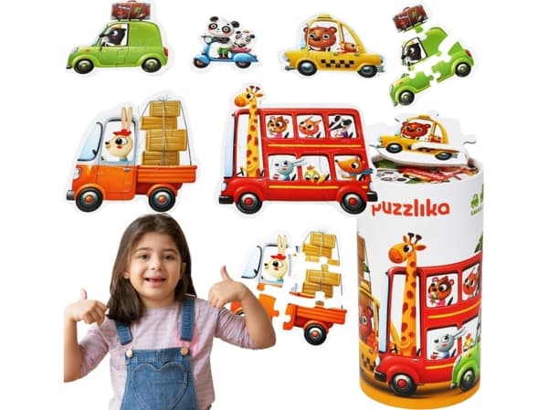 Cubika CAR PUZZLE 20 ELEMENTS FEM BILDER VEHICLES Pussel