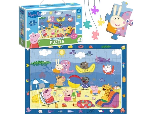 Peppa Pig 50 havaintopalapeli - Lomat