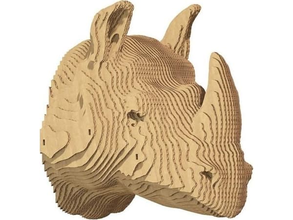 3D pahvinen seinäpalapeli - Sarvikuono