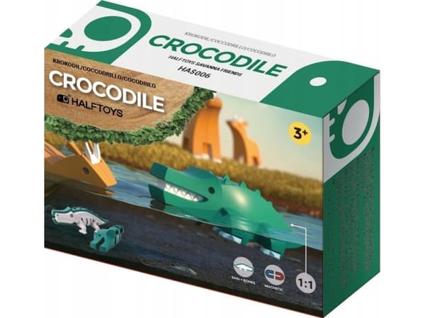 Teka HalfToys hopfällbar krokodil figurin