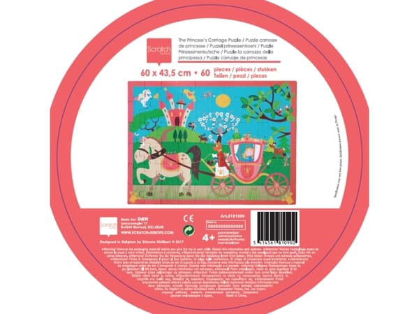 Klassisk puslespil - prinsessevogn