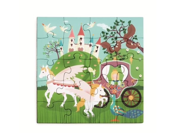 Magnetiska pussel 20x2 + bok Prinsessor