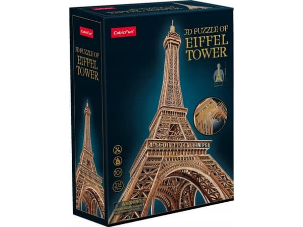 3D Puzzle Eiffel Tower 314el MC284H Cubic Fun