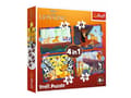 Miniatyrbilde 1 av 2: Trefl Puzzle 4in1 Den modige Løvenes Konge