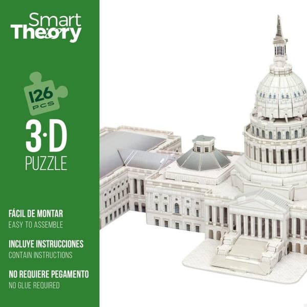 3D Puslespil Colorbaby Capitolio 126 Dele 52,5 x 20,5 x 23,5 cm (6 enheder)