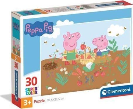Clementoni CLE puslespill 30 Super Color Peppa Pig 20280