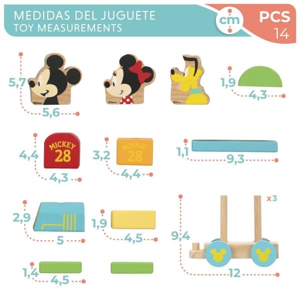 Tåg Disney 14 Delar (6 antal)