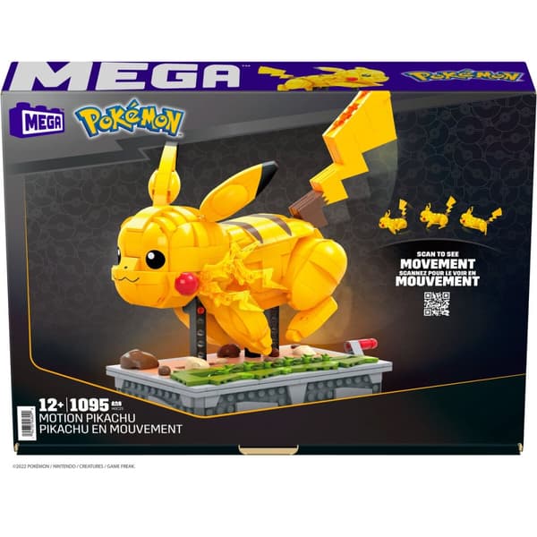 Rakennussarja Pokémon Mega Construx - Motion Pikachu 1095 Kappaletta