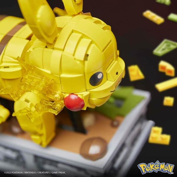 Rakennussarja Pokémon Mega Construx - Motion Pikachu 1095 Kappaletta