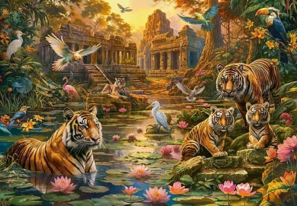 Castor Pussel 1000 bitar Tigers Paradise