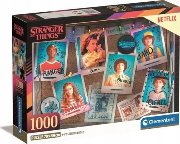 Clementoni Puslespill 1000 biter Kompakt Netflix Stranger Things
