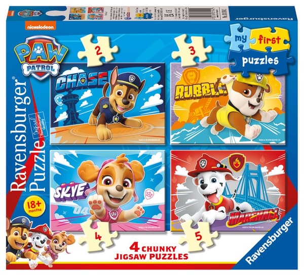 Pussel Paw patrol My First Puzzle 2/3/4/5 bitar, Ravensburger