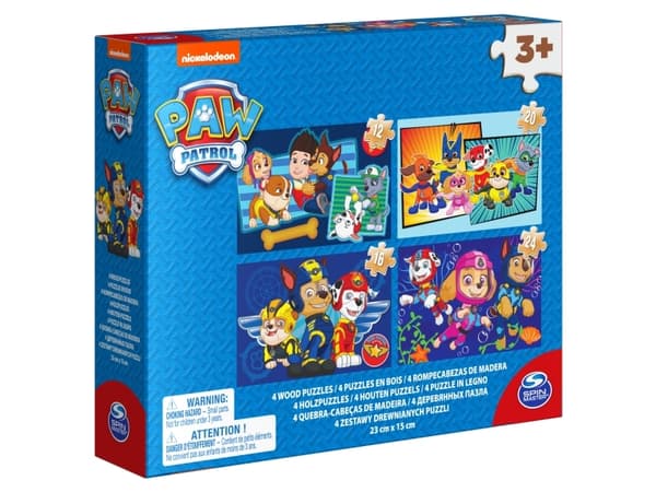 Spin Master Games Wooden Puzzle Shoebox, Sarjakuvat, 4 vuosi/vuosia