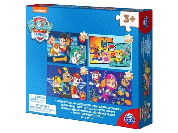 Spin Master Games Wooden Puzzle Shoebox, Sarjakuvat, 4 vuosi/vuosia