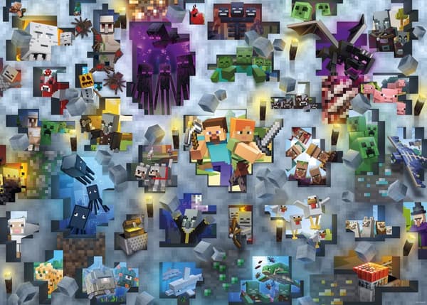 Pussel Minecraft Mobs 1000 bitar, Ravensburger