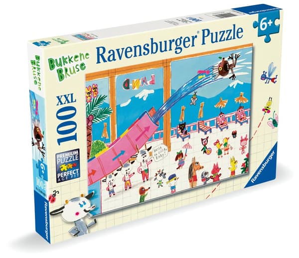 Puslespill Bukkene Bruse 100 brikker, Ravensburger