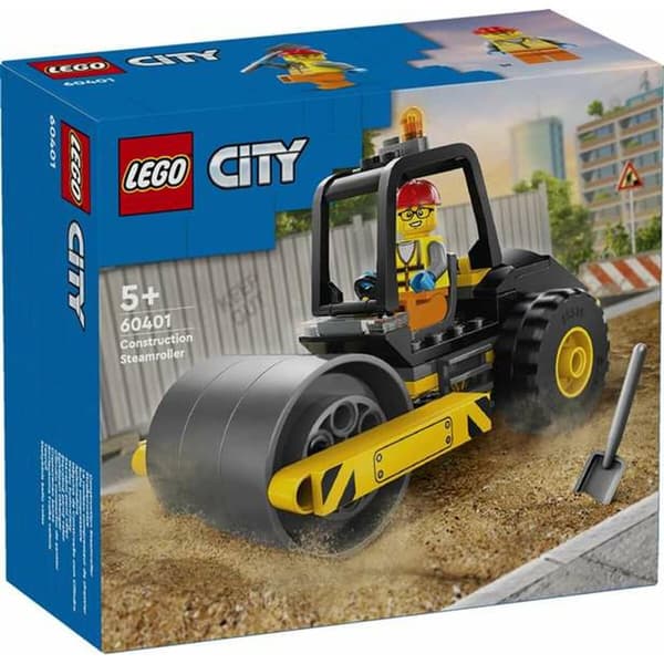 Rakennussetti Lego 60401 - Construction Steamroller Monivärinen 78 Kappaletta