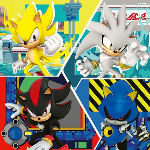 Pussel Sonic Core 3x49 bitar, Ravensburger