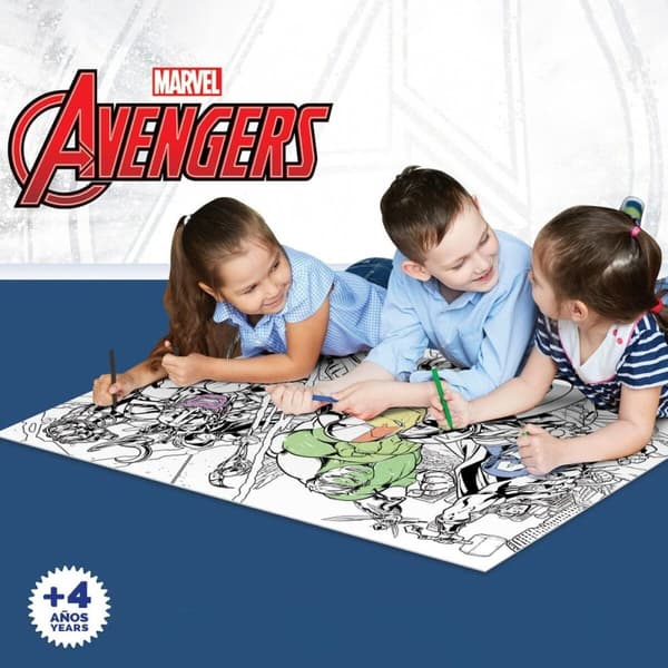 Barnpussel The Avengers Dubbelsidig 108 Delar 70 x 1,5 x 50 cm (6 antal)