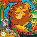 Miniatyrbild 5 av 7: Barnpussel The Lion King Dubbelsidig 24 Delar 70 x 1,5 x 50 cm (12 antal)