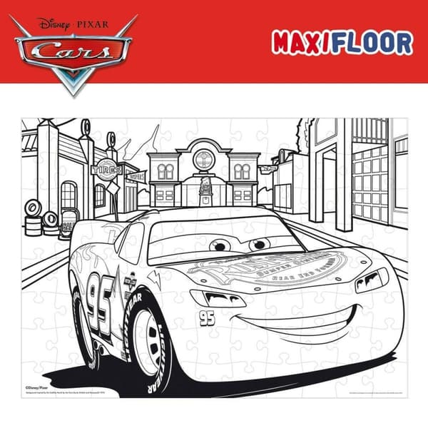 Lasten palapeli Cars Kaksipuolinen 108 Kappaletta 70 x 1,5 x 50 cm (6 osaa)