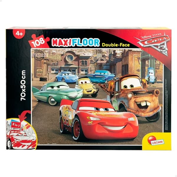 Lasten palapeli Cars Kaksipuolinen 108 Kappaletta 70 x 1,5 x 50 cm (6 osaa)