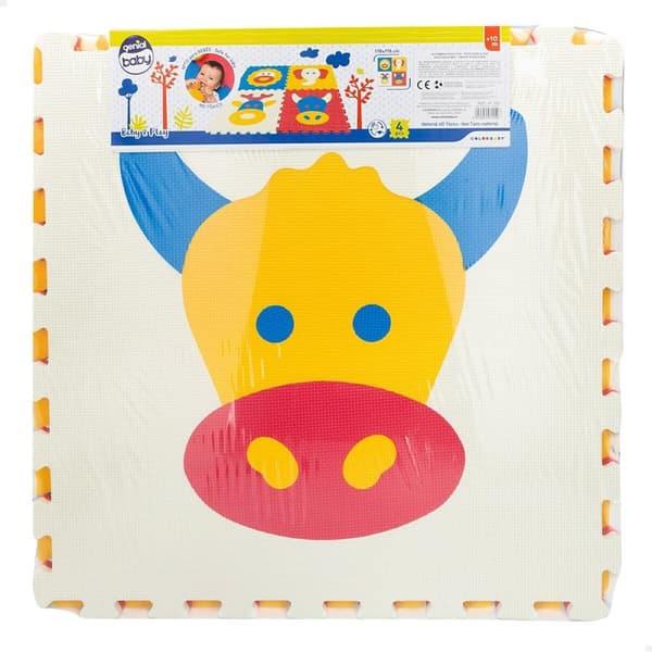 Puslespilstæppe Colorbaby 4 Dele dyr 118 x 118 cm EVA (2 enheder)